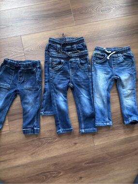 Cat & Jack 18 month Kids Blue Denim Jogger Pants - Pull-On Comfort